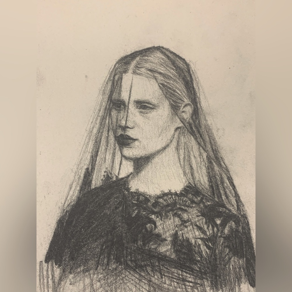Mia Goth drawing by Harley Rose